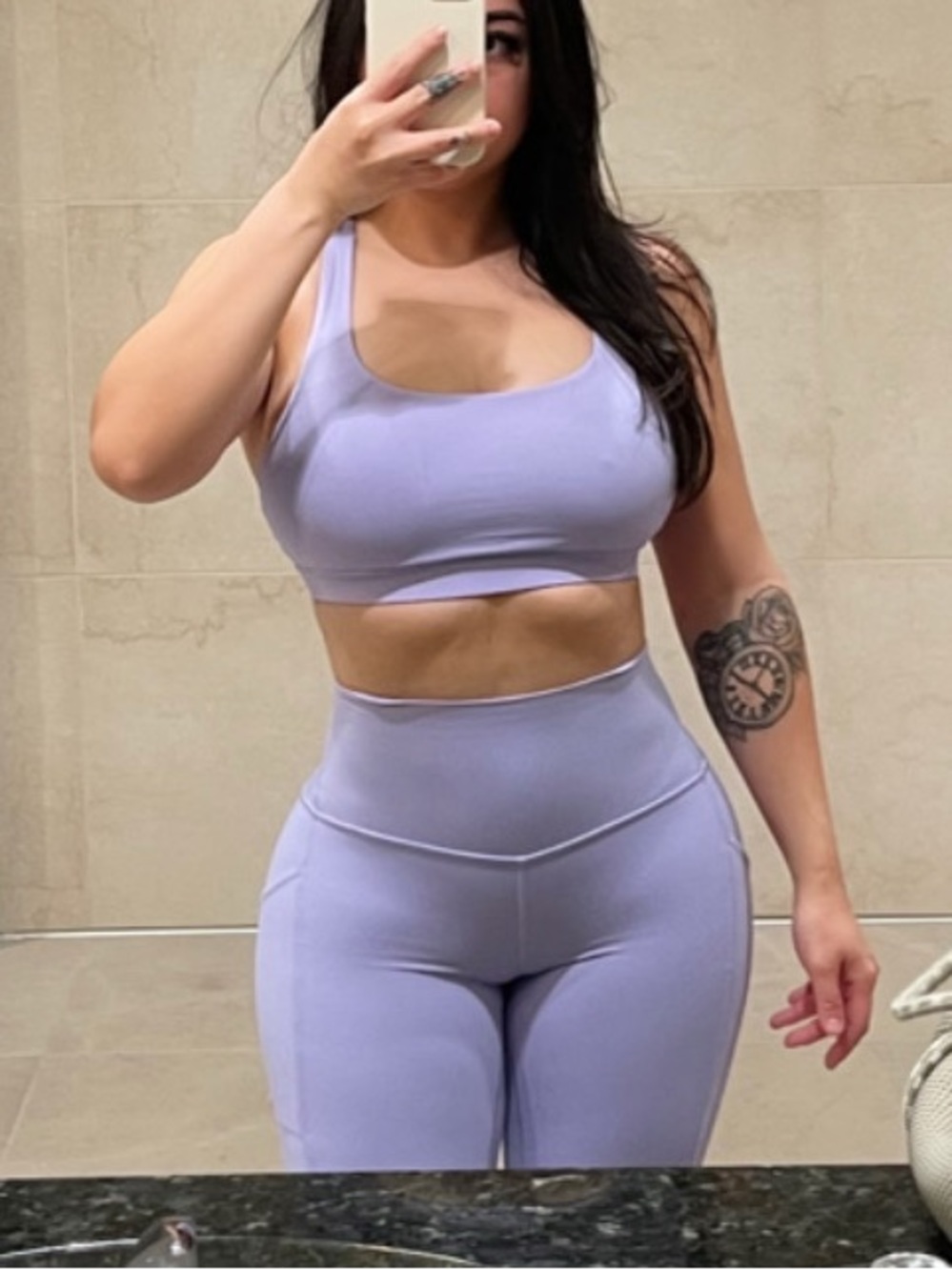 lululemon Align High-Rise 25" Capri Leggings, LILAC SMOKE, size 6